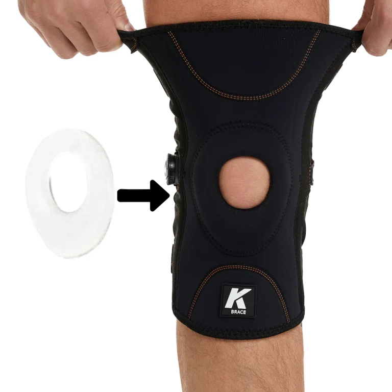 Knee Brace with patella gel insert for patella stabilisation